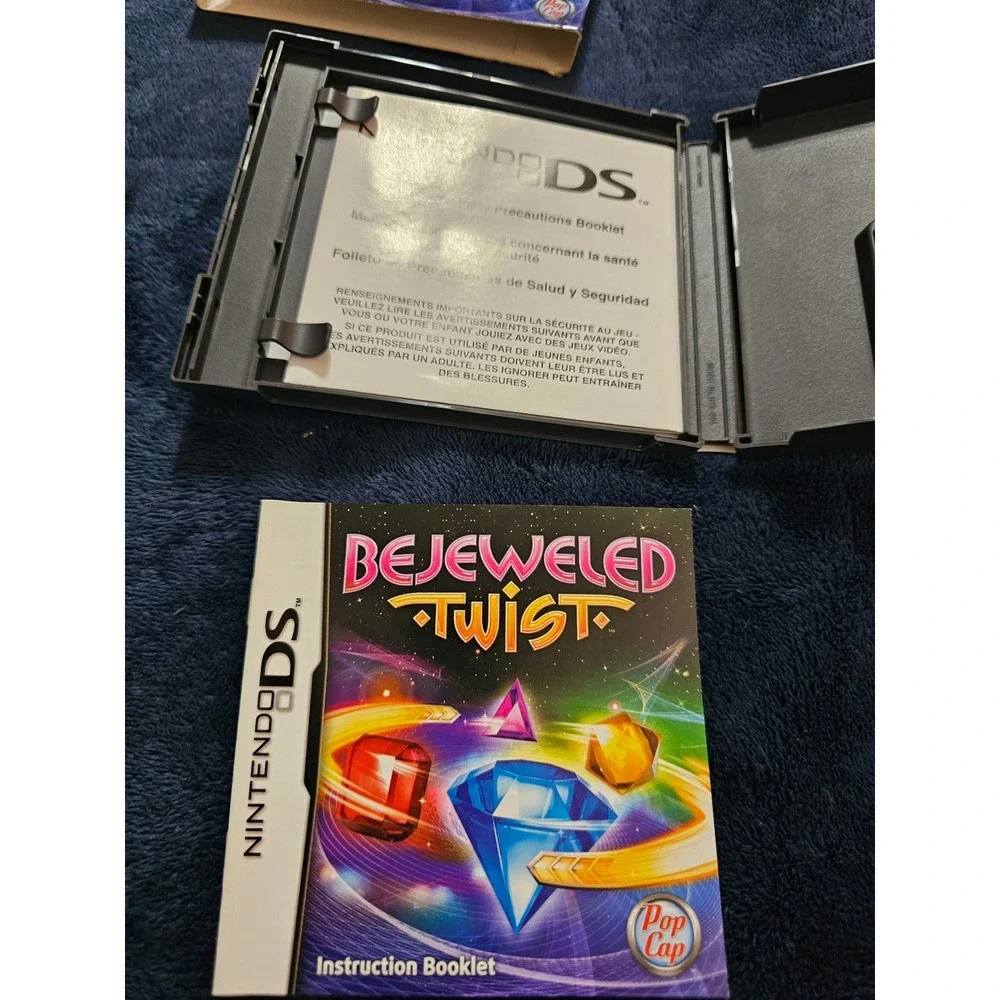 Bejeweled Twist Nintendo DS Case and Manual Only No Game PopCap Puzzle Gem Match